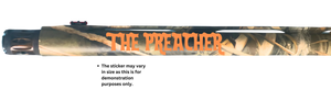 The Preacher Barrel Sticker Wing Beat Waterfowl Company