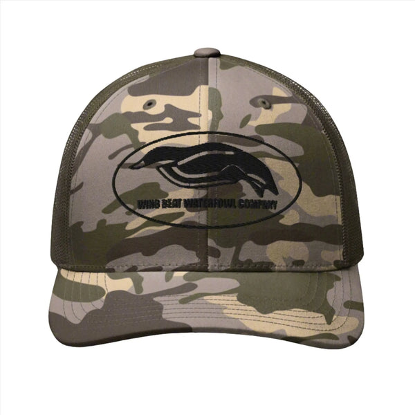 Camouflage Wing Beat Waterfowl Trucker Hat - Wing Beat Waterfowl Company