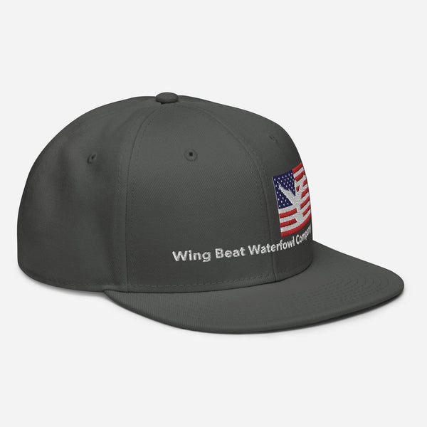 Wing Beat Waterfowl Logo Snapback Hat Wing Beat Waterfowl Company