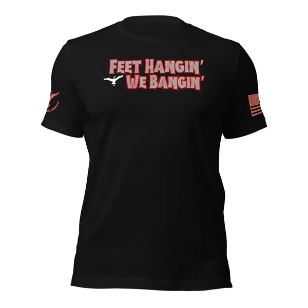 Wing Beat Waterfowl Company Classic Feet Hangin' We Bangin' T-Shirt Wing Beat Waterfowl Company