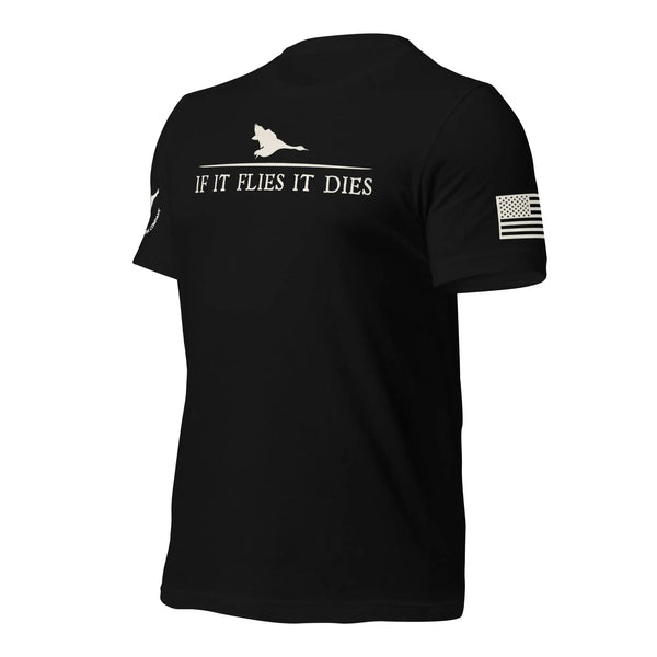 Wing Beat Waterfowl Company If It Flies It Dies Sure Shot T-Shirt Wing Beat Waterfowl Company