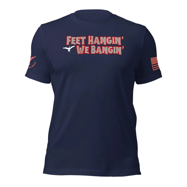 Wing Beat Waterfowl Company Classic Feet Hangin' We Bangin' T-Shirt Wing Beat Waterfowl Company