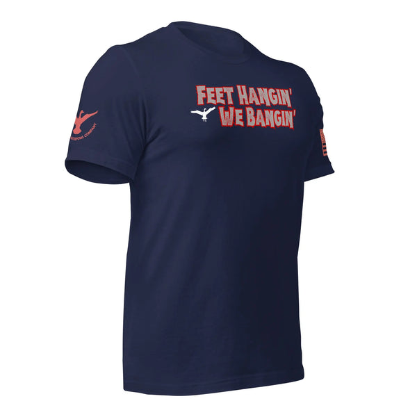 Wing Beat Waterfowl Company Classic Feet Hangin' We Bangin' T-Shirt Wing Beat Waterfowl Company