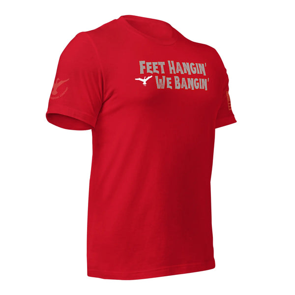 Wing Beat Waterfowl Company Classic Feet Hangin' We Bangin' T-Shirt Wing Beat Waterfowl Company