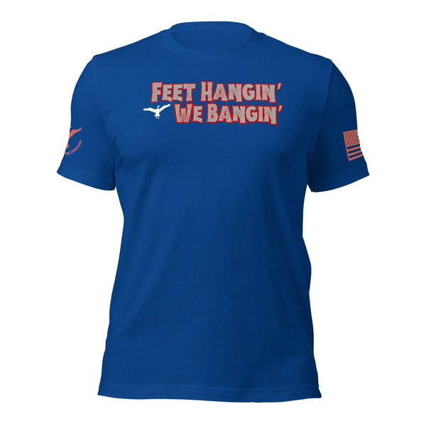 Wing Beat Waterfowl Company Classic Feet Hangin' We Bangin' T-Shirt Wing Beat Waterfowl Company