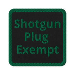 Wing Beat Waterfowl Shotgun Plug Exempt Patch - Wing Beat Waterfowl Company