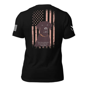 Wing Beat Waterfowl Sure Shot Dog US Flag T - Shirt - Wing Beat Waterfowl Company