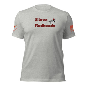 Wing Beat Waterfowl Sure Shot I Love Redheads T - Shirt - Wing Beat Waterfowl Company