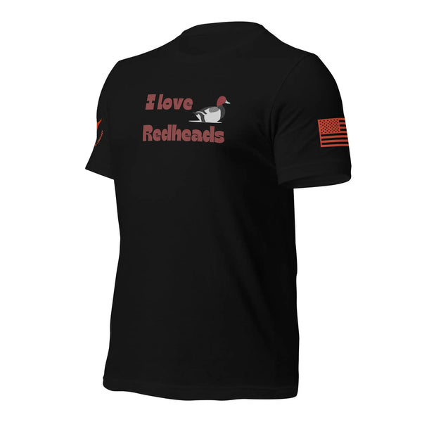 Wing Beat Waterfowl Sure Shot I Love Redheads T - Shirt - Wing Beat Waterfowl Company