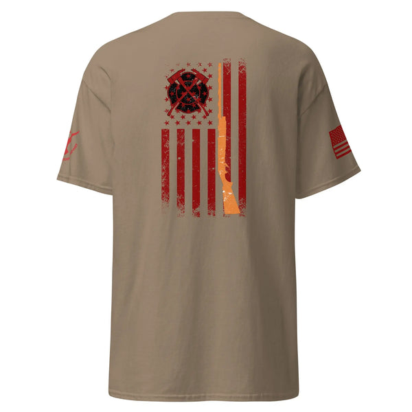 Women's Firefighters Support Shirt - The Thin Red Line - Wing Beat Waterfowl Company