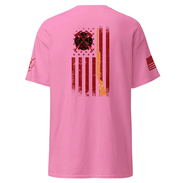 Women's Firefighters Support Shirt - The Thin Red Line - Wing Beat Waterfowl Company